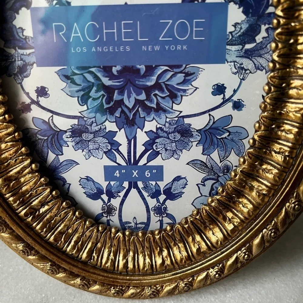 Rachel Zoe Ornate Gold Oval Frame